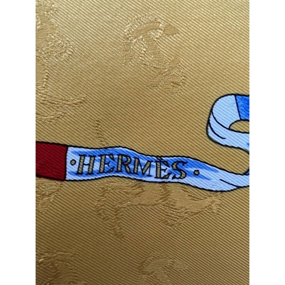 HERMES Silk Scarf LE GEOGRAPHE Carre 90 Sandra Laroche Kangaroo Jacquard w/Box - Picture 12 of 16